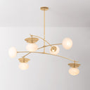 Vintage Gold Leaf Ceylon Chandelier 57" by Corbett Lighting