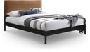 Abigail Vegan Leather Upholstered Bed - Cognac