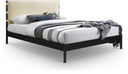 Abigail Vegan Leather Upholstered Bed - Cream