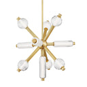 Vintage Brass Atom Chandelier 50" by Corbett Lighting, view 5