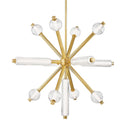 Vintage Brass Atom Chandelier 36" by Corbett Lighting, view 8