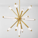 Vintage Brass Atom Chandelier 50" by Corbett Lighting, view 2