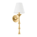 Vintage Gold Leaf Vails Gate Wall Sconce 7" by Hudson Valley