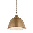 Patina Brass Milltown Pendant 19.75" by Hudson Valley