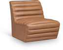 Vega Vegan Leather Upholstered Accent Chair - Cognac