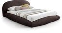 Genesis Teddy Fabric Upholstered Floating Bed - Brown