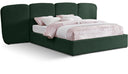 Shiloh Boucle Fabric Upholstered Bed - Green