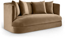 Alder 66" Velvet Upholstered Loveseat - Beige