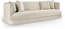 Alder 93.5" Velvet Upholstered Sofa - Cream