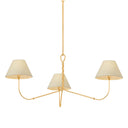 Vintage Gold Leaf Dekalb Chandelier 48" by Hudson Valley