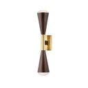 Vintage Brass Barcelona Wall Sconce 4.25" x 22.75" 455-02-VB/BRZ by Corbett Lighting, view 2