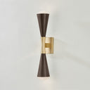 Vintage Brass Barcelona Wall Sconce 4.25" x 22.75" 455-02-VB/BRZ by Corbett Lighting, view 4