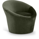Tristan Velvet Upholstered Accent Chair - Green