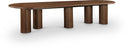 Dolan 95.25" - 143.25" Solid Wood And Oak Veneer Extendable Dining Table - Brown