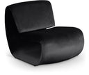 Nouveau Velvet Upholstered Accent Chair - Black