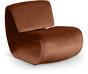 Nouveau Velvet Upholstered Accent Chair - Cognac