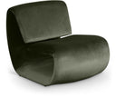 Nouveau Velvet Upholstered Accent Chair - Green