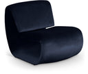 Nouveau Velvet Upholstered Accent Chair - Blue