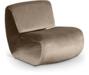 Nouveau Velvet Upholstered Accent Chair - Taupe