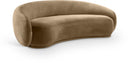 Emery 95" Velvet Upholstered Sofa - Beige