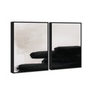Degrade en Negro DIPTYCH - With hand-applied Heavy Gel Top Coat