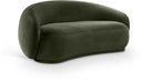 Emery 77" Velvet Upholstered Loveseat - Green