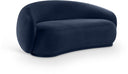 Emery 77" Velvet Upholstered Loveseat - Blue
