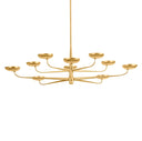 Vintage Gold Leaf Taormina Chandelier 63" by Hudson Valley