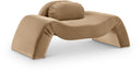 Austin Velvet Upholstered Accent Chair - Beige