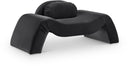Austin Velvet Upholstered Accent Chair - Black