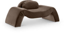 Austin Velvet Upholstered Accent Chair - Brown