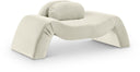 Austin Velvet Upholstered Accent Chair - Cream