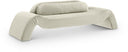 Austin 107" Velvet Upholstered Sofa - Cream