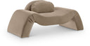 Austin Velvet Upholstered Accent Chair - Taupe