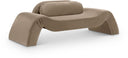 Austin 87.5" Velvet Upholstered Loveseat - Taupe