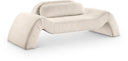 Austin 87.5" Corduroy Upholstered Loveseat - Beige