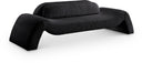 Austin 107" Corduroy Upholstered Sofa - Black
