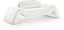 Austin 87.5" Corduroy Upholstered Loveseat - Cream