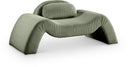 Austin Corduroy Upholstered Accent Chair - Green