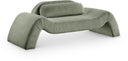 Austin 87.5" Corduroy Upholstered Loveseat - Green