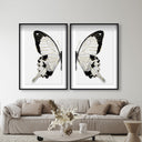 Monochrome Butterfly SET