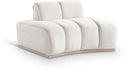 Jace Velvet Upholstered Accent Chair - Cream