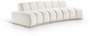 Jace 106" Velvet Upholstered Sofa - Cream