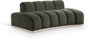 Jace 78.5" Velvet Upholstered Loveseat - Green