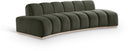 Jace 106" Velvet Upholstered Sofa - Green