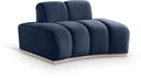 Jace Velvet Upholstered Accent Chair - Blue