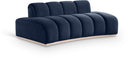 Jace 78.5" Velvet Upholstered Loveseat - Blue