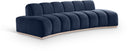 Jace 106" Velvet Upholstered Sofa - Blue