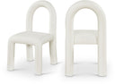Amari Vegan Leather Upholstered Dining Chair - Cream