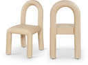 Amari Vegan Leather Upholstered Dining Chair - Tan